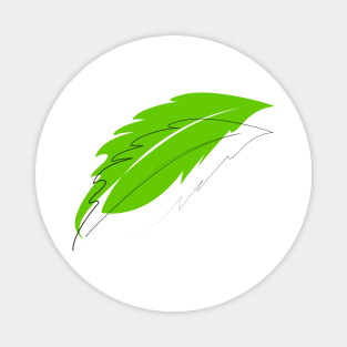 minimalist leaf design Magnet